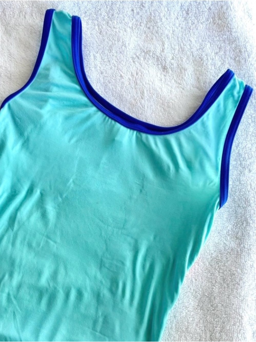 Mini Boden Rainbow Appliqué Swimsuit Aqua Blue 7–8Y / 128 cm - Picture 9 of 12